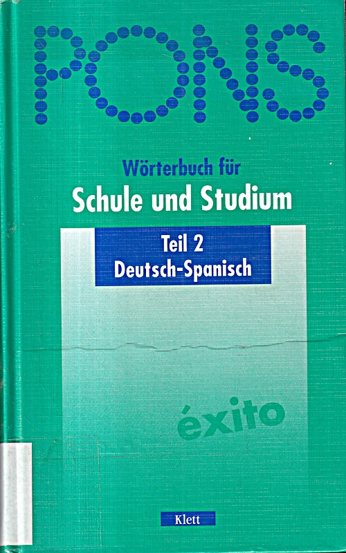PONS Wörterbuch für Schule und Studium, Deutsch-Spanisch