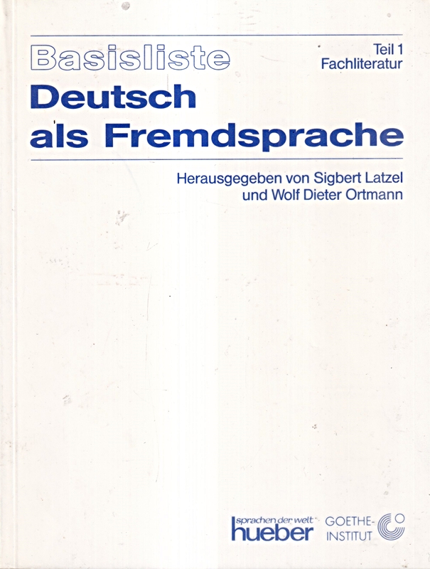 Basisliste Deutsch als Fremdsprache: Fachliteratur