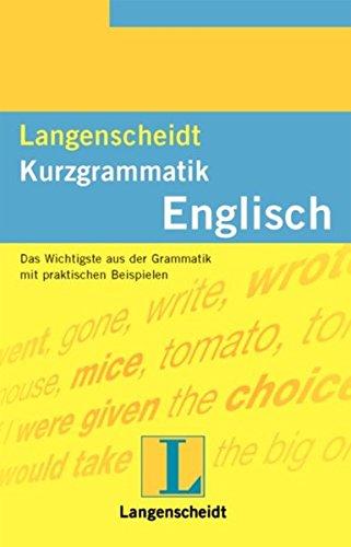 Langenscheidt Kurzgrammatiken: Langenscheidts Kurzgrammatik, Englisch