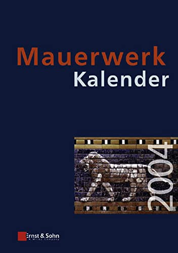 Mauerwerk-Kalender: Taschenbuch für Mauerwerk, Wandbaustoffe, Schall-, Wärme- un