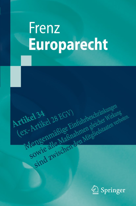 Europarecht (Springer-Lehrbuch) (German Edition)