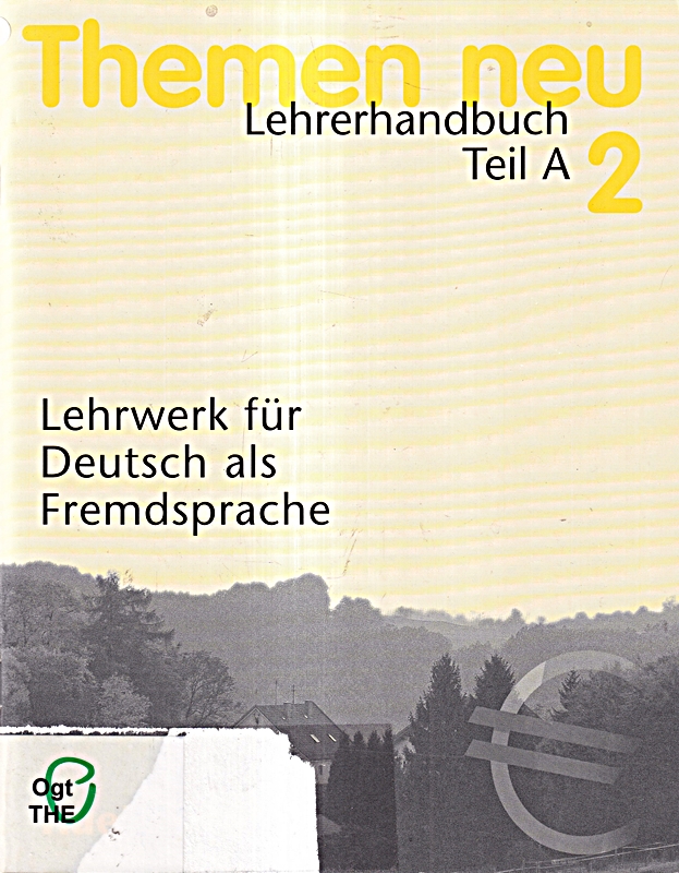 Themen neu 2. Lehrwerk für Deutsch als Fremdsprache: Themen neu, 3 Bde., Lehrerhandbuch (Themen Neu - Level 2)