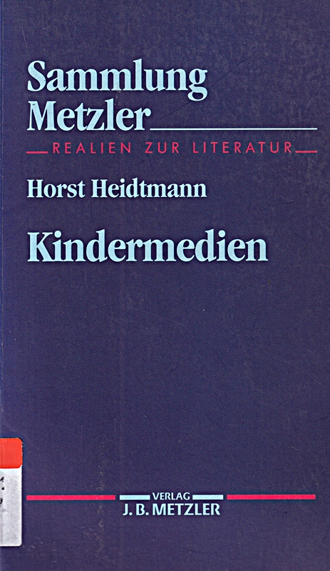 Kindermedien (Sammlung Metzler)